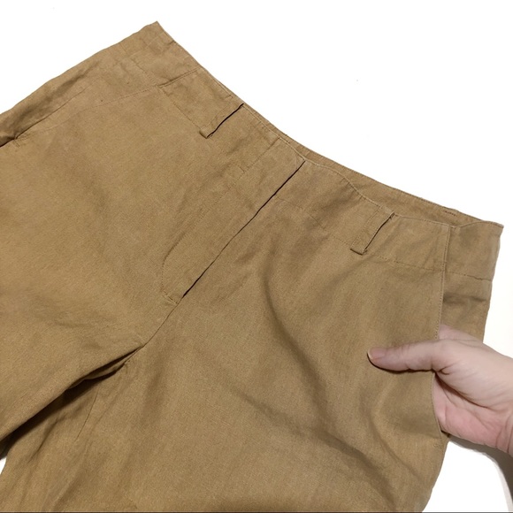 Y2K DKNY 100% Linen Pants - Caramel - Picture 2 of 12